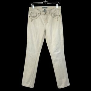 LRL Lauren Jeans Co Ralph Lauren Women's Size 12 Beige Modern Skinny Jeans
